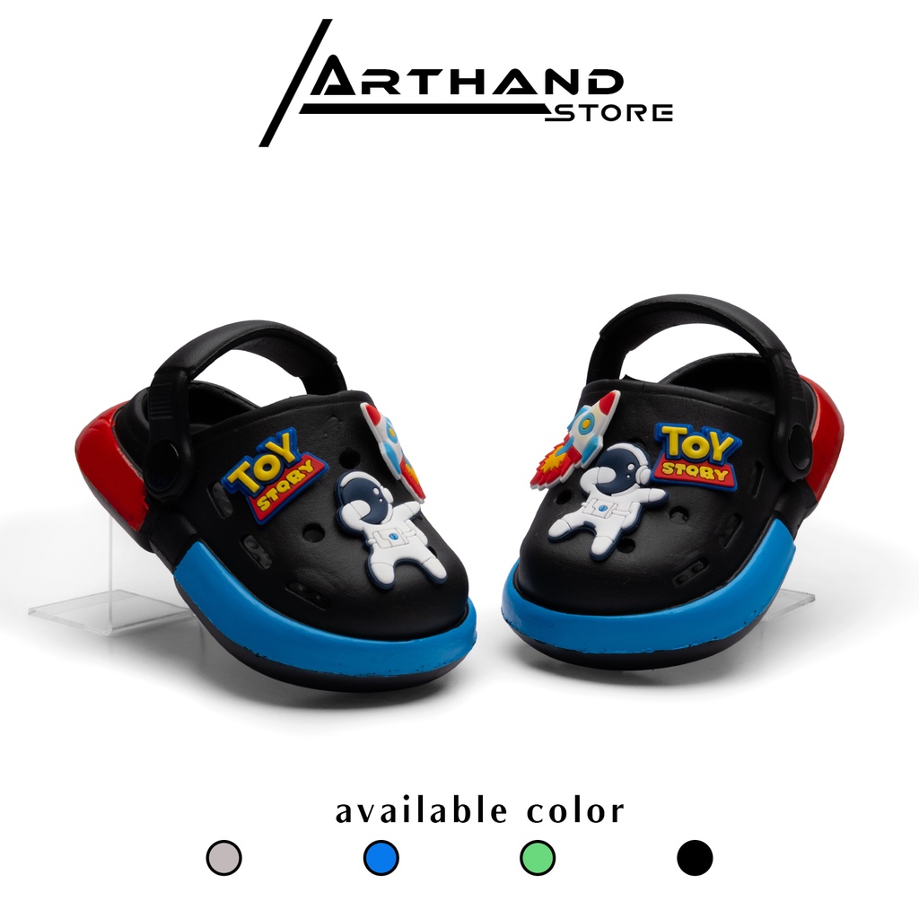 Arthand - Sandal Anak Laki-laki Model Baim Tali Belakang Baby Kids Karakter Luar Angkasa Lucu 1 tahun - 5 tahun