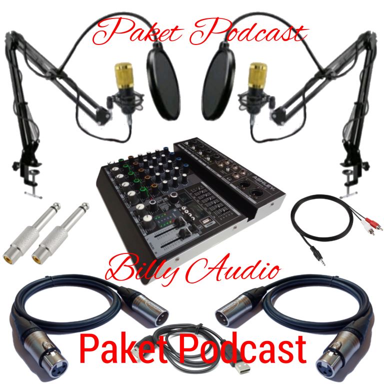 Paket Podcast 2 Orang Mixer Ashley Premium 6 Siap Pakai