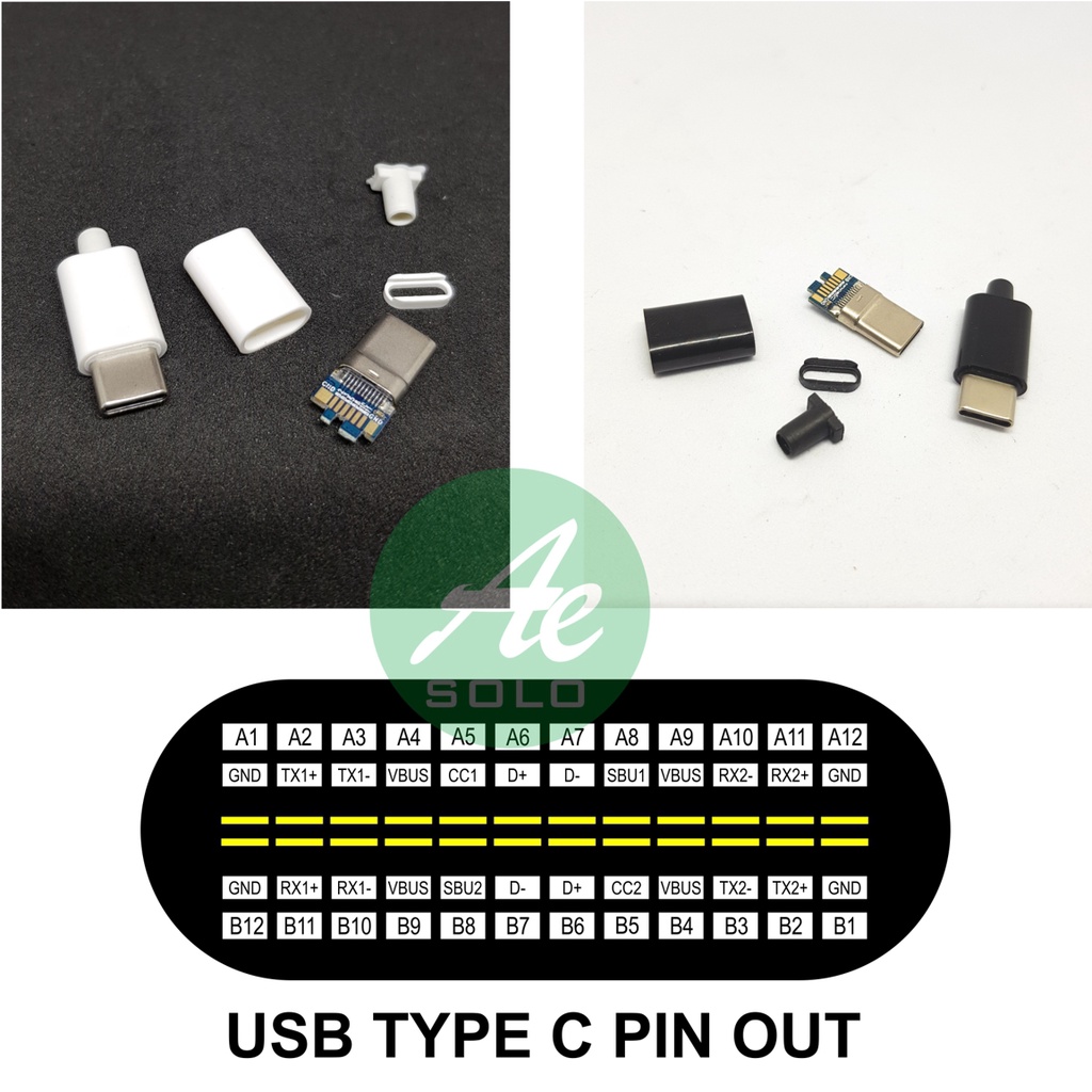 Soket USB Type C Socket USB TypeC Jantan