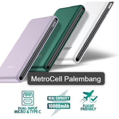 POWERBANK ROBOT RT-180 RT180 10000mAH Dual INPUT PORT TYPE-C dan MICRO UCB