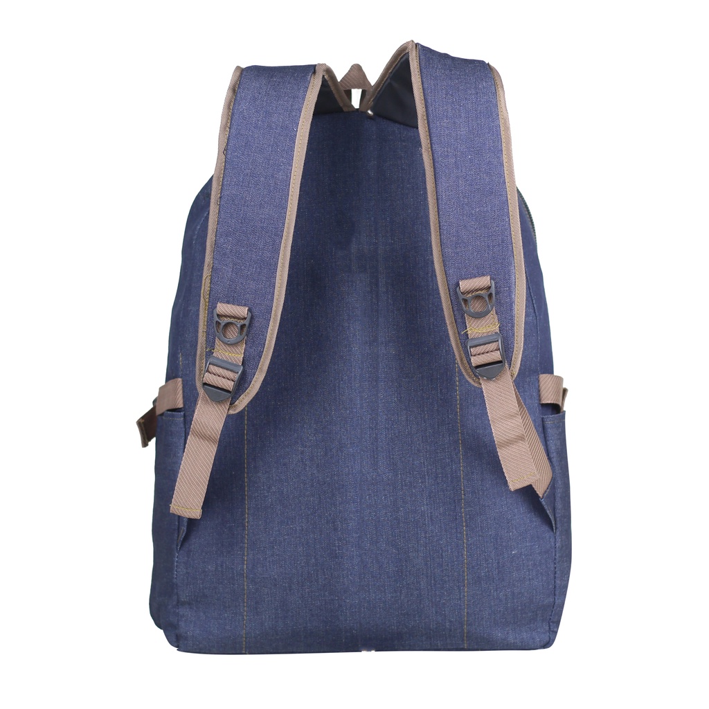 Tas Ransel Pria Distro Deka Keren Awet Backpack Outdoor Indoor Hiking Sekolah Backpack Denim Kanvas Sekolah SMP SMA Bahan Tebal Kuat Awet Tas Ngaji Les Piknik Tas Denim kekinian Trendy Bahan Impor Kuat Awet Keren