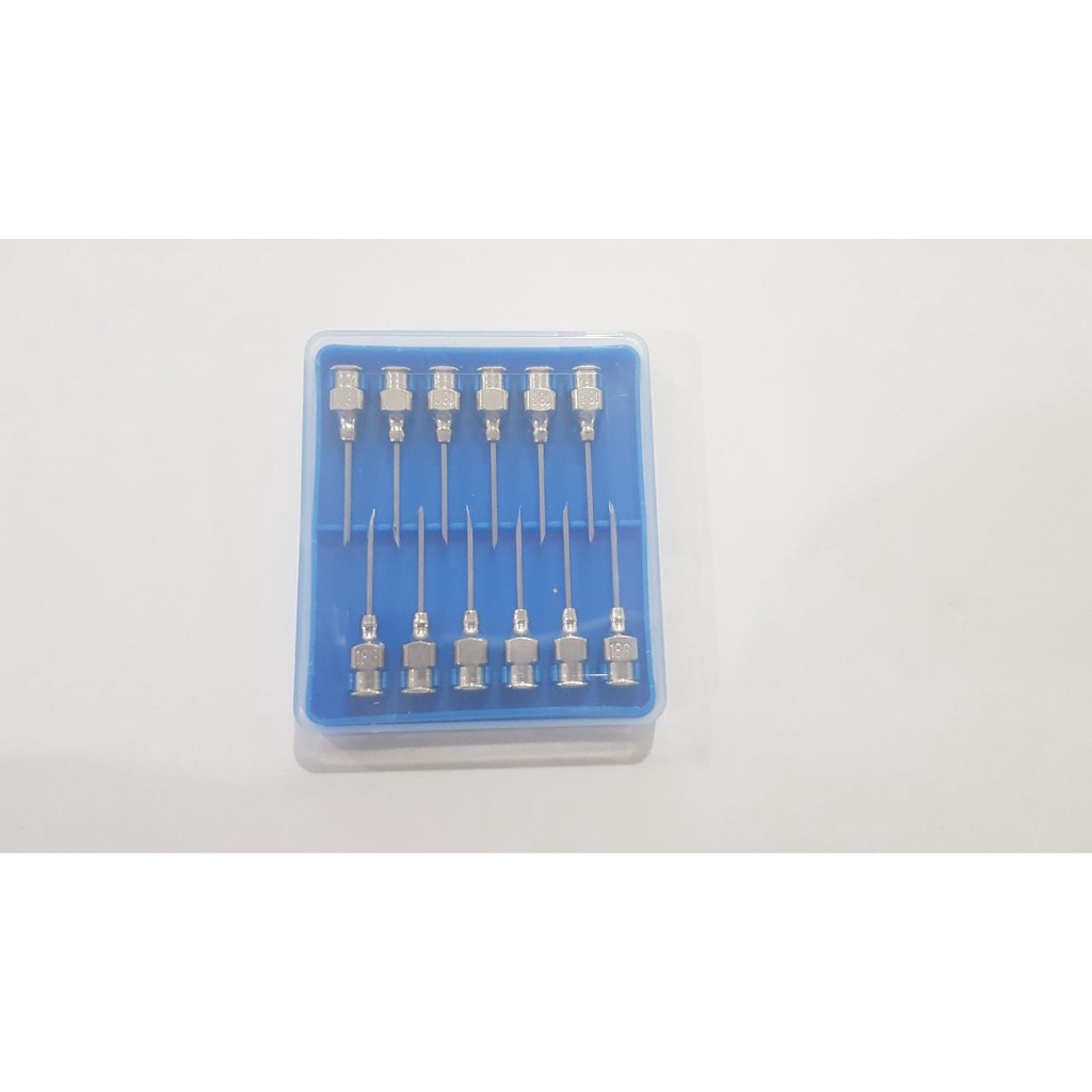 Jarum Suntik Hewan Besar 18G x 3/4 inch Vaksin Ternak Kambing Domba Anjing Vet Needle Stainless Steel 18 G x 3/4&quot;