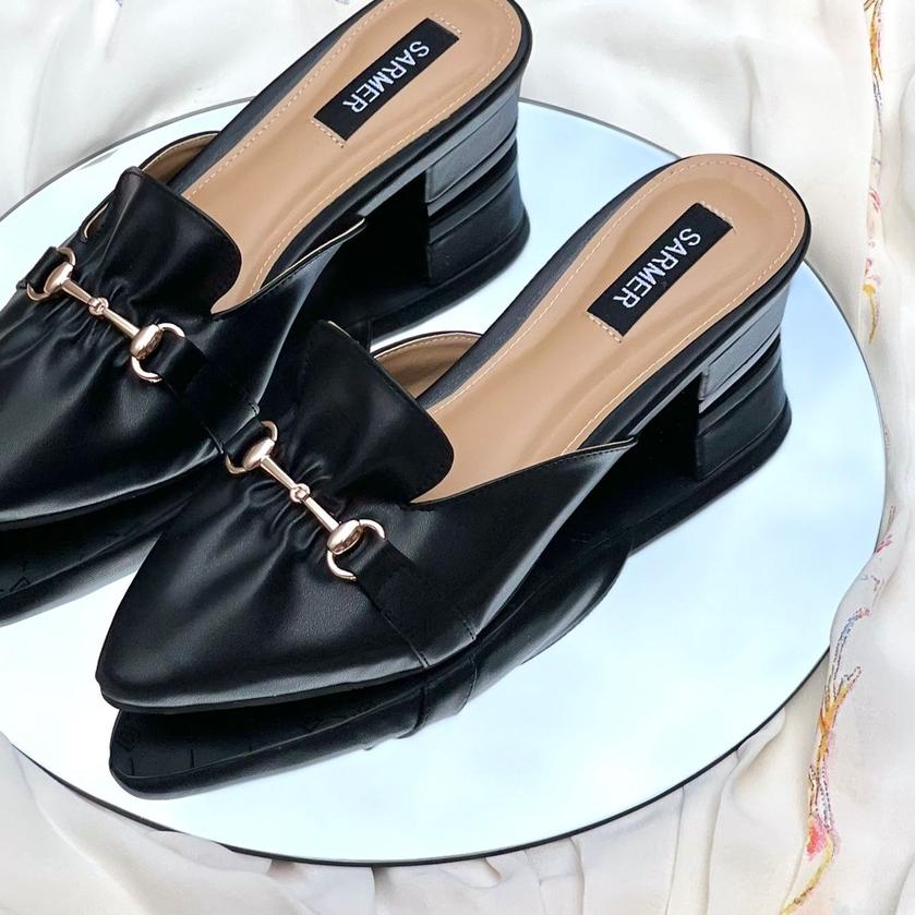 ✴ SARMER - VALERIE HEELS 3CM BLACK ♩