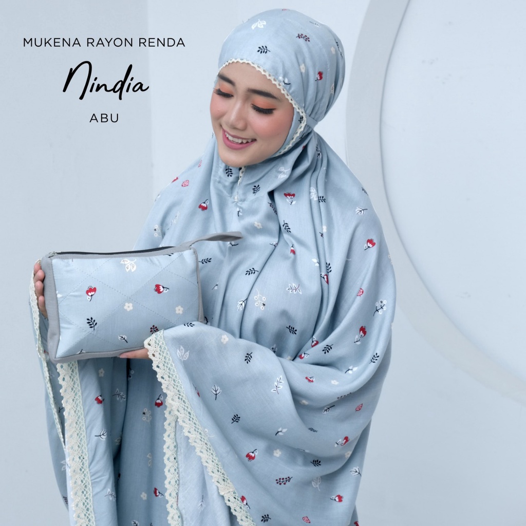 PUSAT MUKENA TASIK - MUKENA RENDA RAYON DEWASA NINDIA