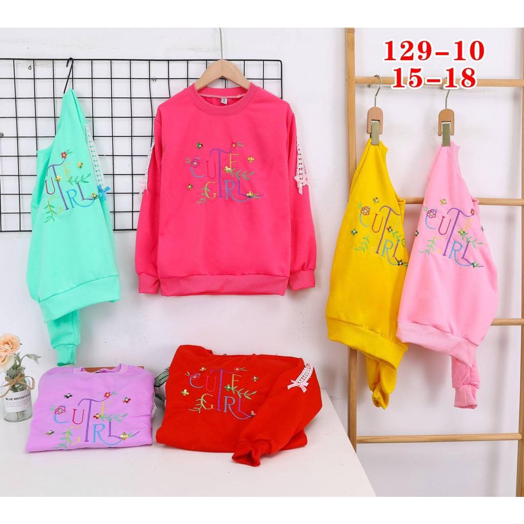 SWEATER  import anak perempuan bahan bagus tebal