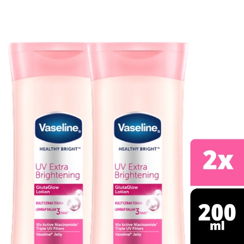 Vaseline Handbody Lotion Extra Brightening Twinpack x 2