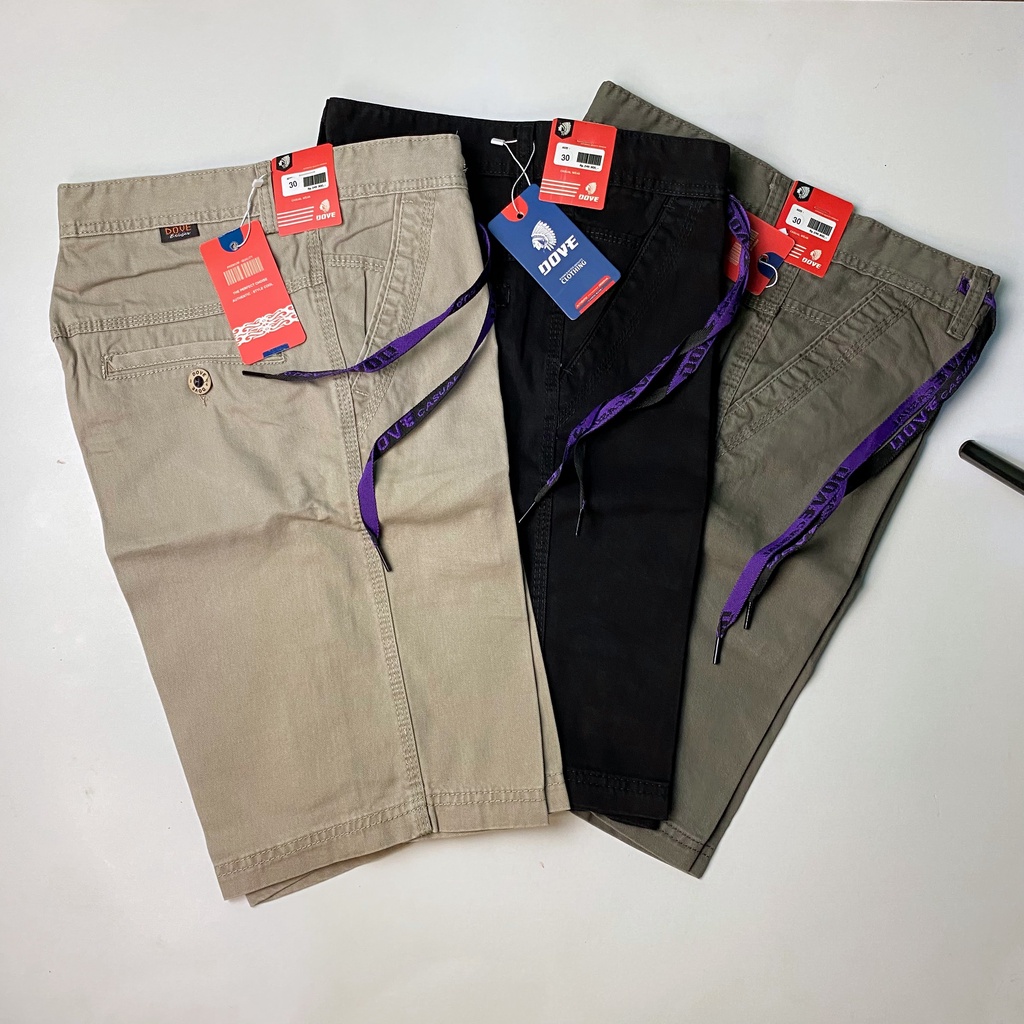 Celana Pendek Pria Santai Chino Size 28 - 33 Model Terbaru
