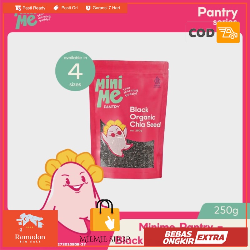 

MAMISEED Black Organic Chia Seeds 250gr - New 100gr