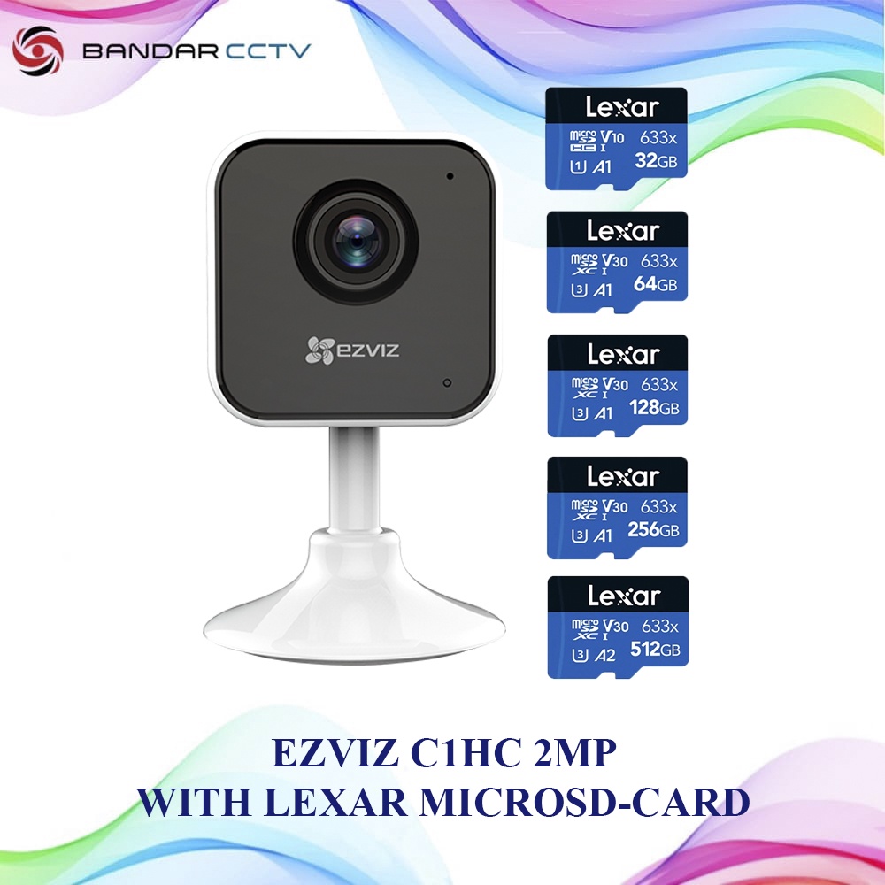 Ezviz C1HC 2MP Plus Memory Card Lexar