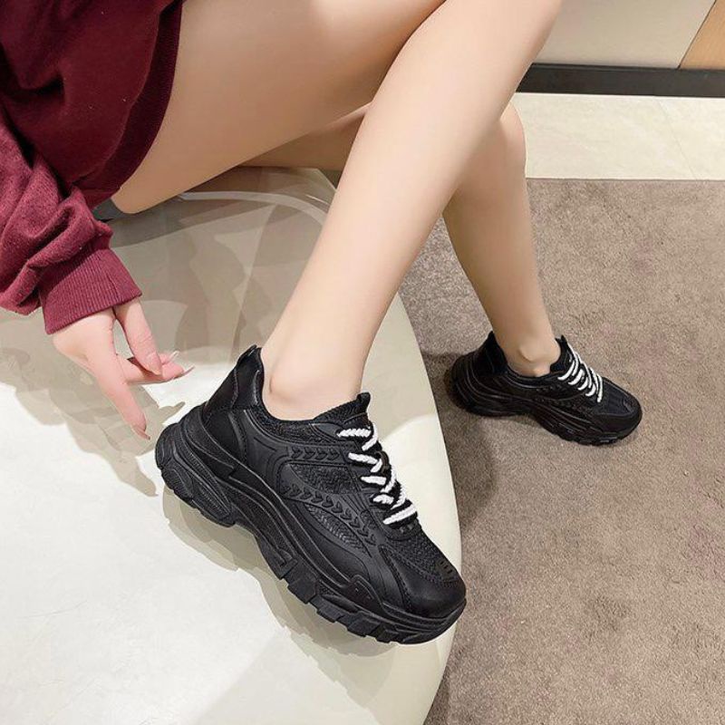 21801 Sepatu sneakers wanita import sepatu olahraga wanita kekinian