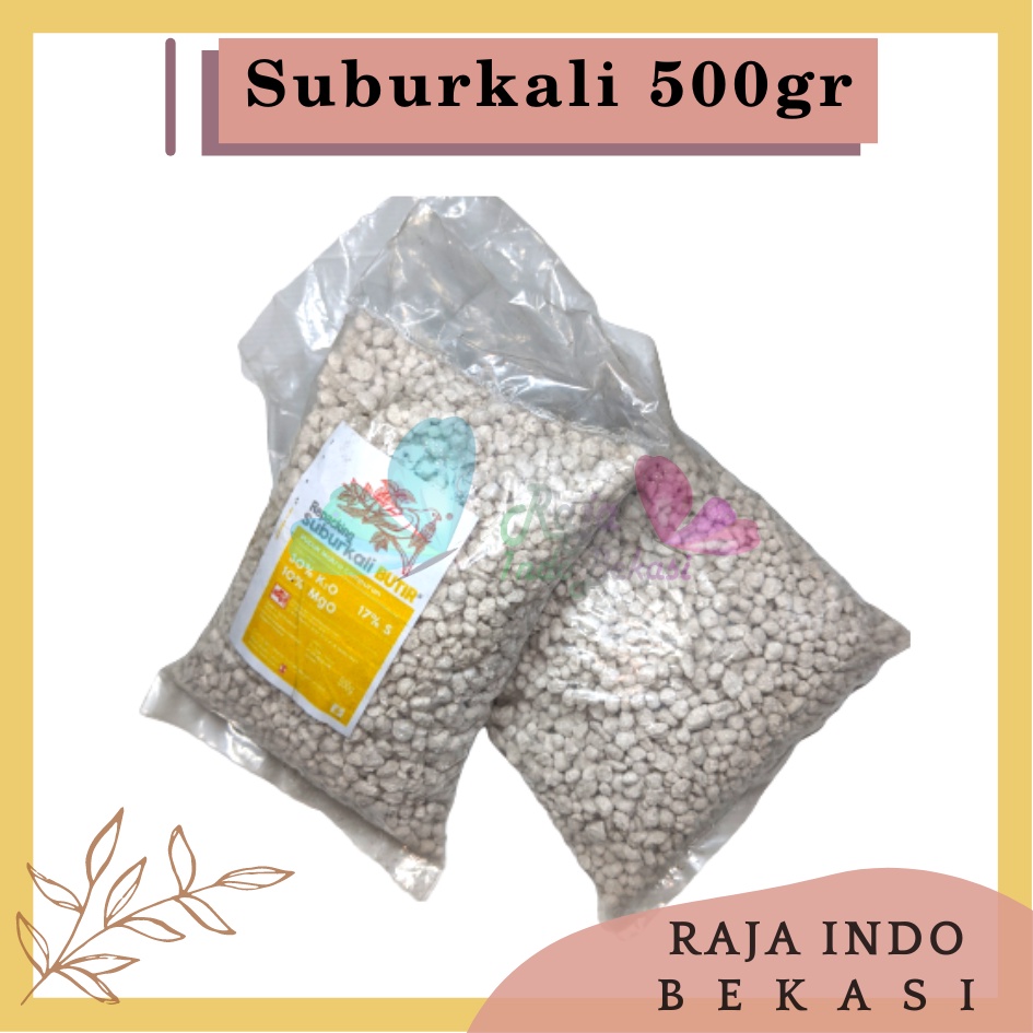 Pupuk SUBURKALI BUTIR Pupuk Makro Campuran  Meroke Subur Kali Majemuk Kemasan Repack 500gram 1kg