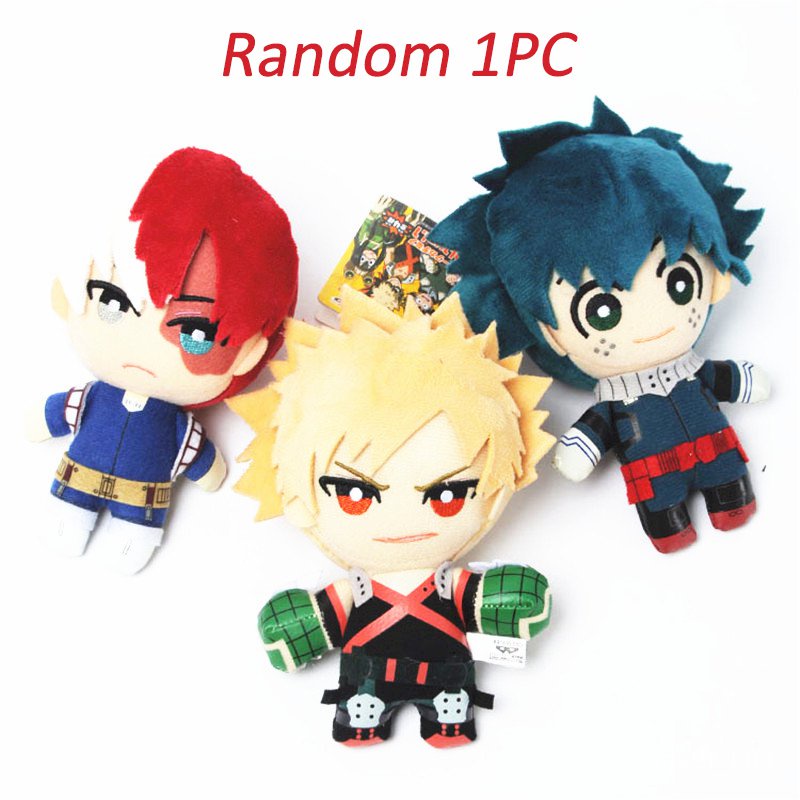 Anime My Hero Academia Stuffed Plush Toys Midoriya Izuku Bakugou Katsuki Cartoon Figurine Soft Doll