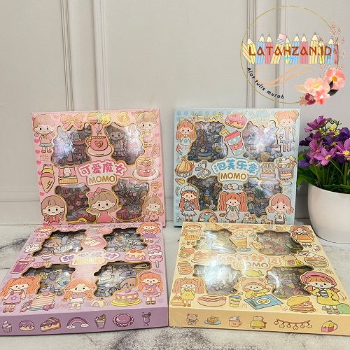 

Paket Sticker Momo Isi 100 Sticker Anti Air Gambar Cewe Cute Bisa Cod
