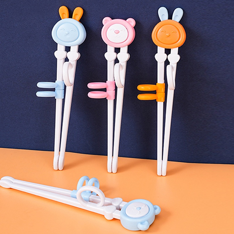 TRAINING CHOPSTICKS DAISO JAPAN - Belajar Sumpit Untuk Anak Motif Karakter Lucu Daiso Japan