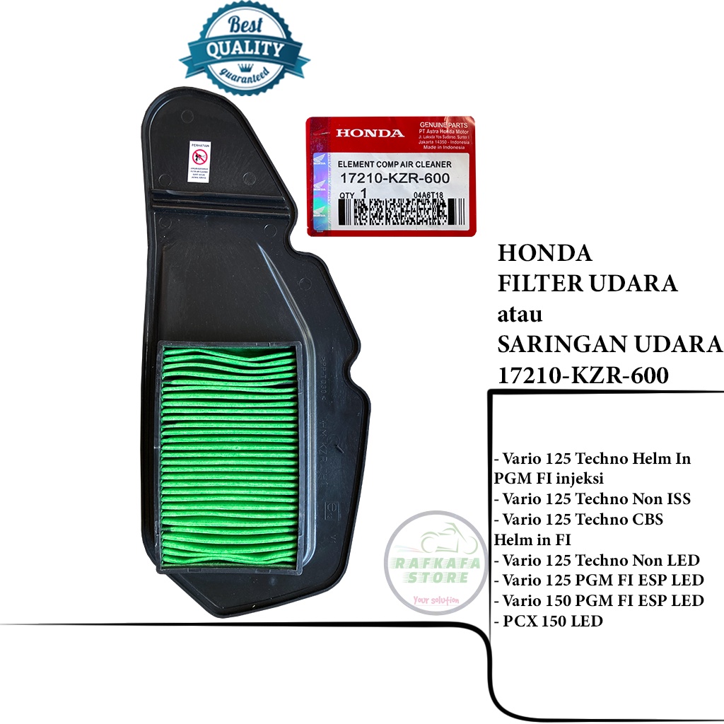 Filter udara saringan udara Vario 125 Vario 150