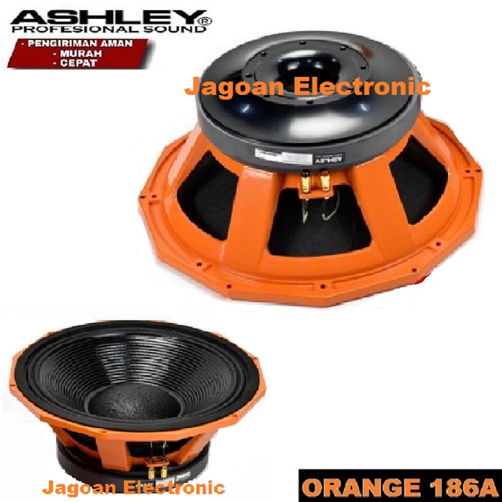 Speaker Komponen ASHLEY ORANGE 186A ORANGE 186 A ORIGINAL 18 INCH