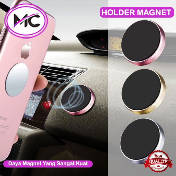 Holder HP Mobil Phone Magnetic Universal Car 360 Rotation Metal Magnet Aksesoris Handphone Stand