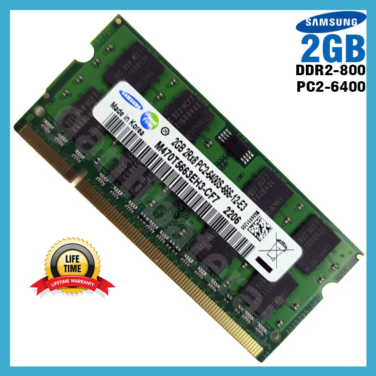 Sodimm Ram Laptop 2GB DDR2-800 PC2-6400