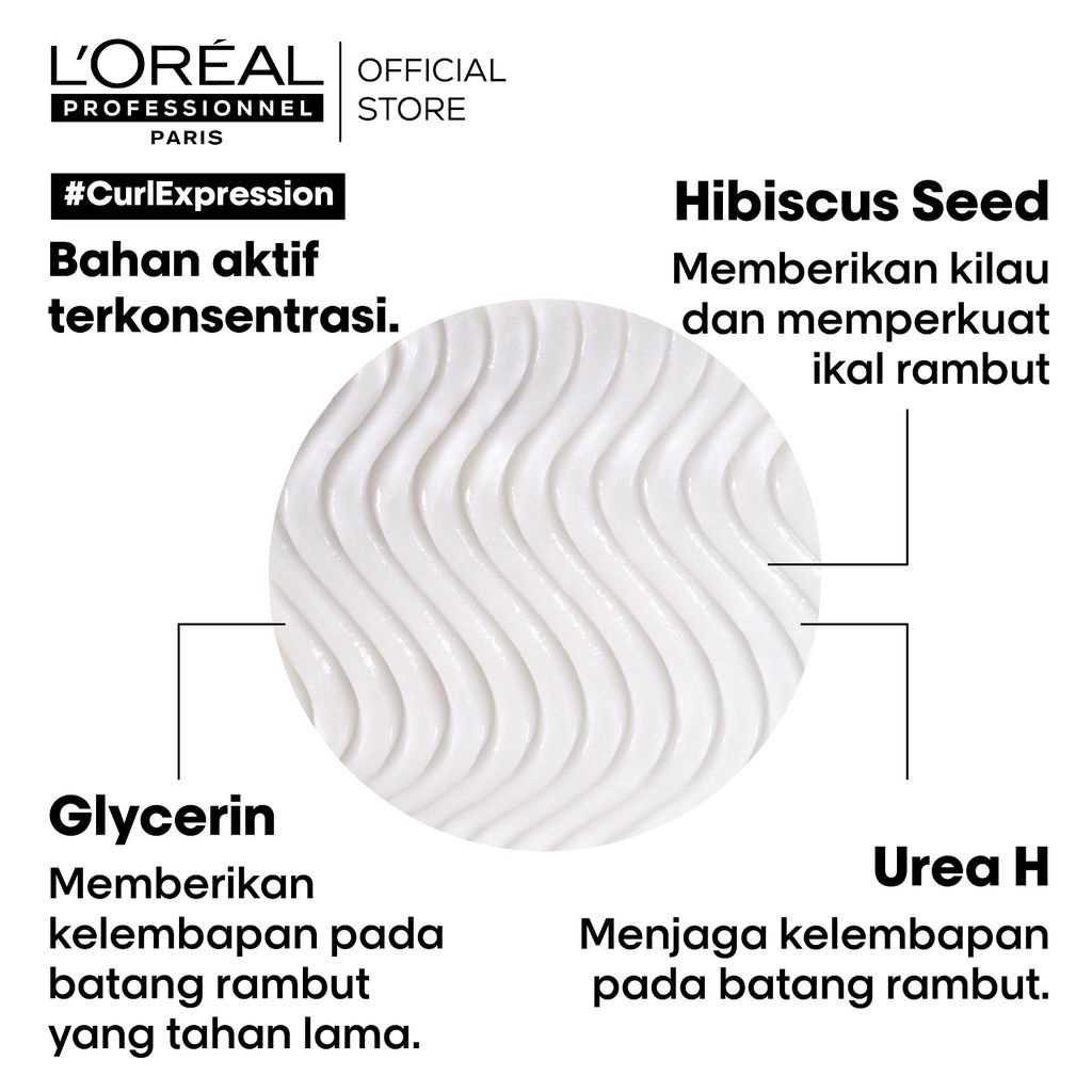 LOREAL Serie Expert Curl Expression Shampoo Hair Mask - Perawatan Pelembab Rambut Kusut Keriting Ikal