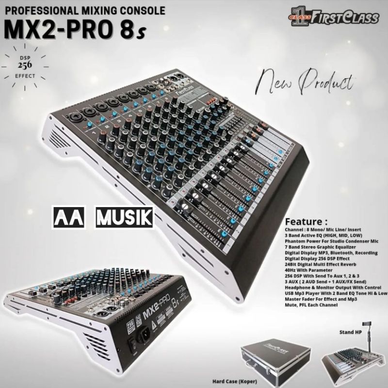 MIXER AUDIO MIXING CONSOLE MX2-PRO 8S ORIGINAL MX 2 PRO