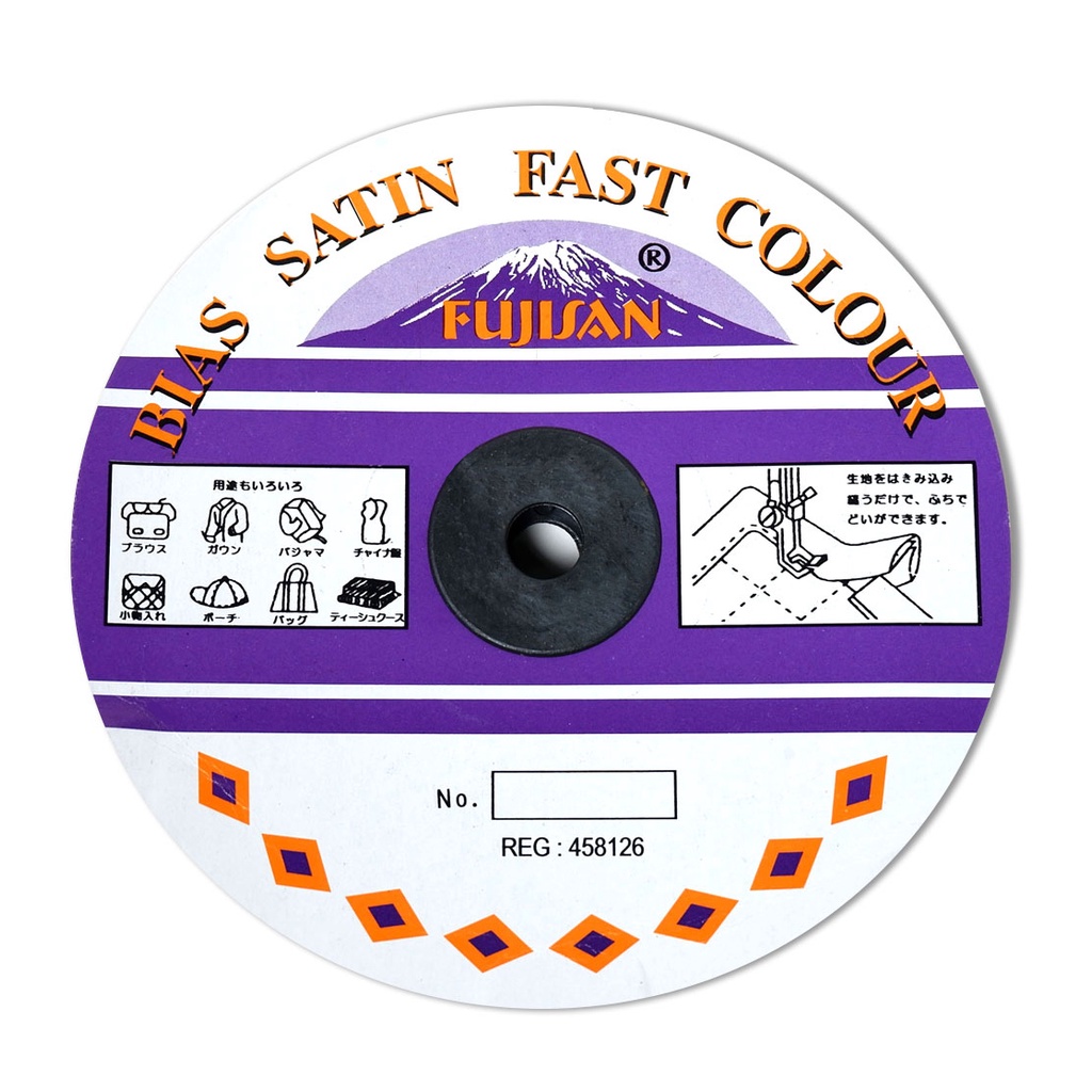 Bisban Satin - Bias Satin Fast Colour Per Roll 29 meter merek Fujisan - Bisban satin fujisan