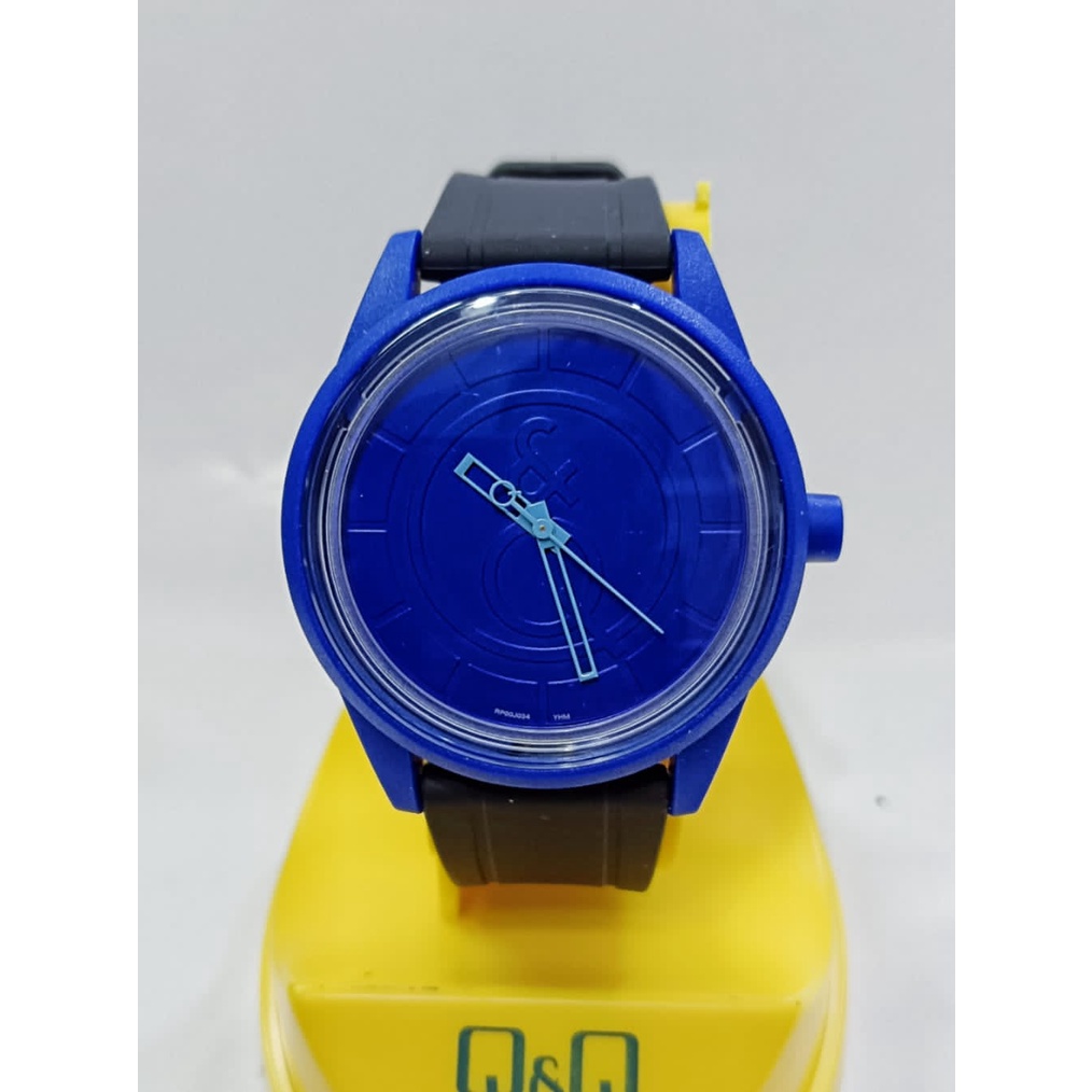 Jam Tangan Wanita Stylist Casual Karet Rubber Original Q&amp;Q QnQ QQ Smile Solar RP00 Series