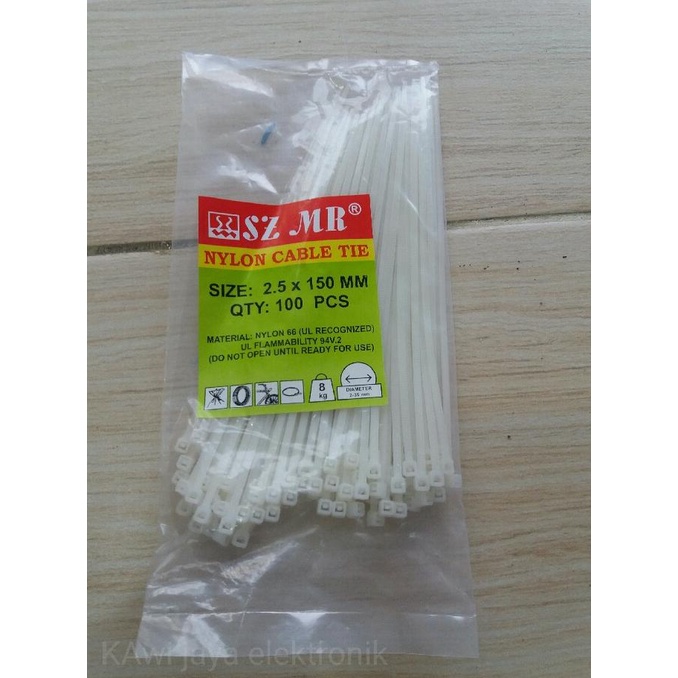 

#@#@#@#@] Kabel ties tie tis kabel cable pengikat 15cm 15 cm 2.5 x 150mm