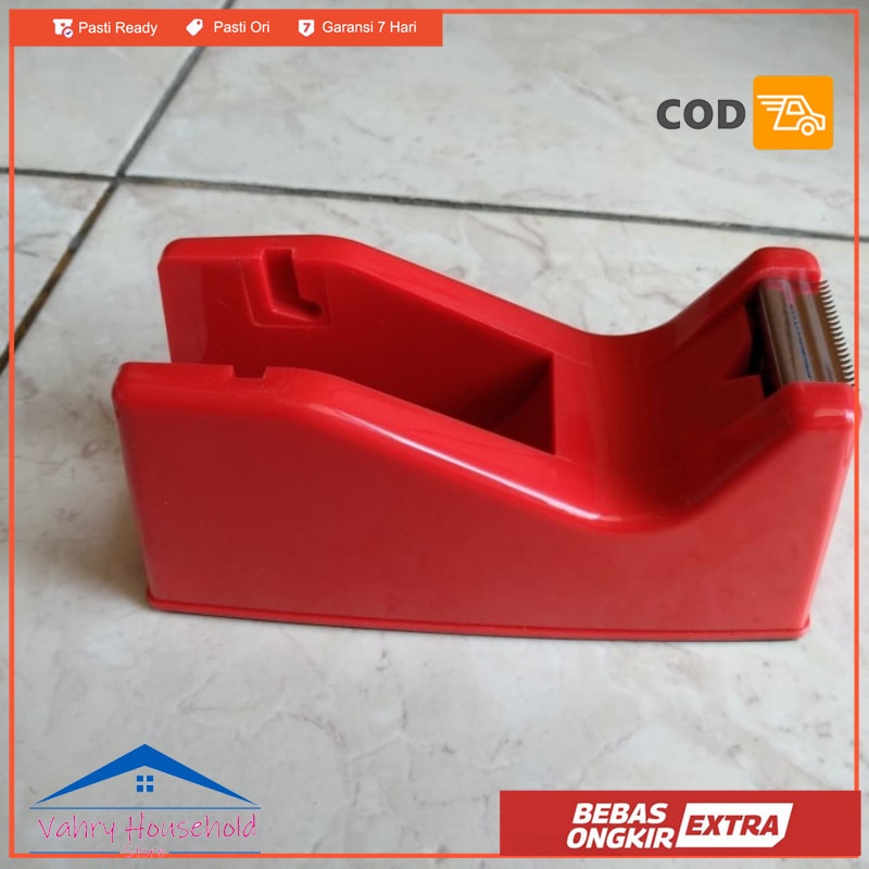

Hanya Tape Dispenser SAJA Pemotong Solasi Cutter Isolasi Tmpat Selotip