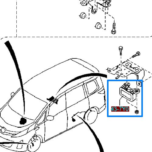 Sensor ABS Mazda Biante YAW Rate