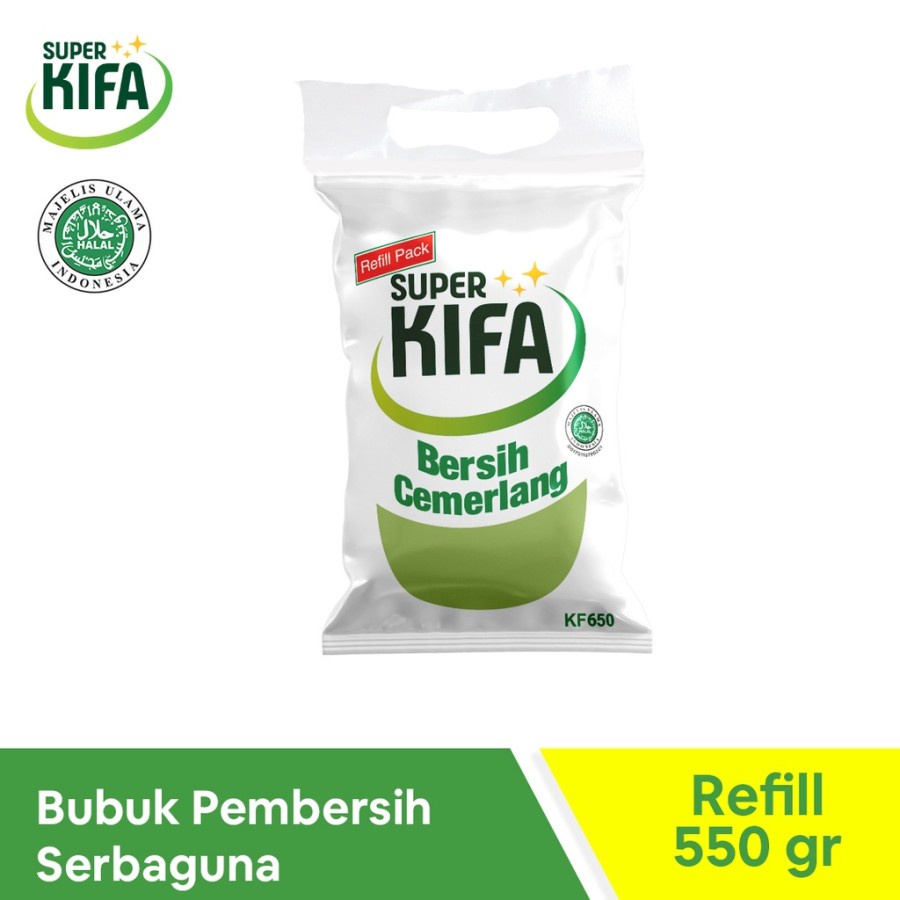 SUPER KIFA Bubuk Refill - Pembersih Serbaguna - Pembersih wajan panci 550gr