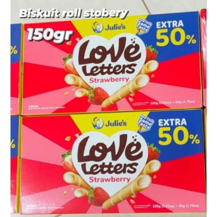 

Julie s Love Letter Strawberry / Wafer Rasa Stroberi Malaysia
