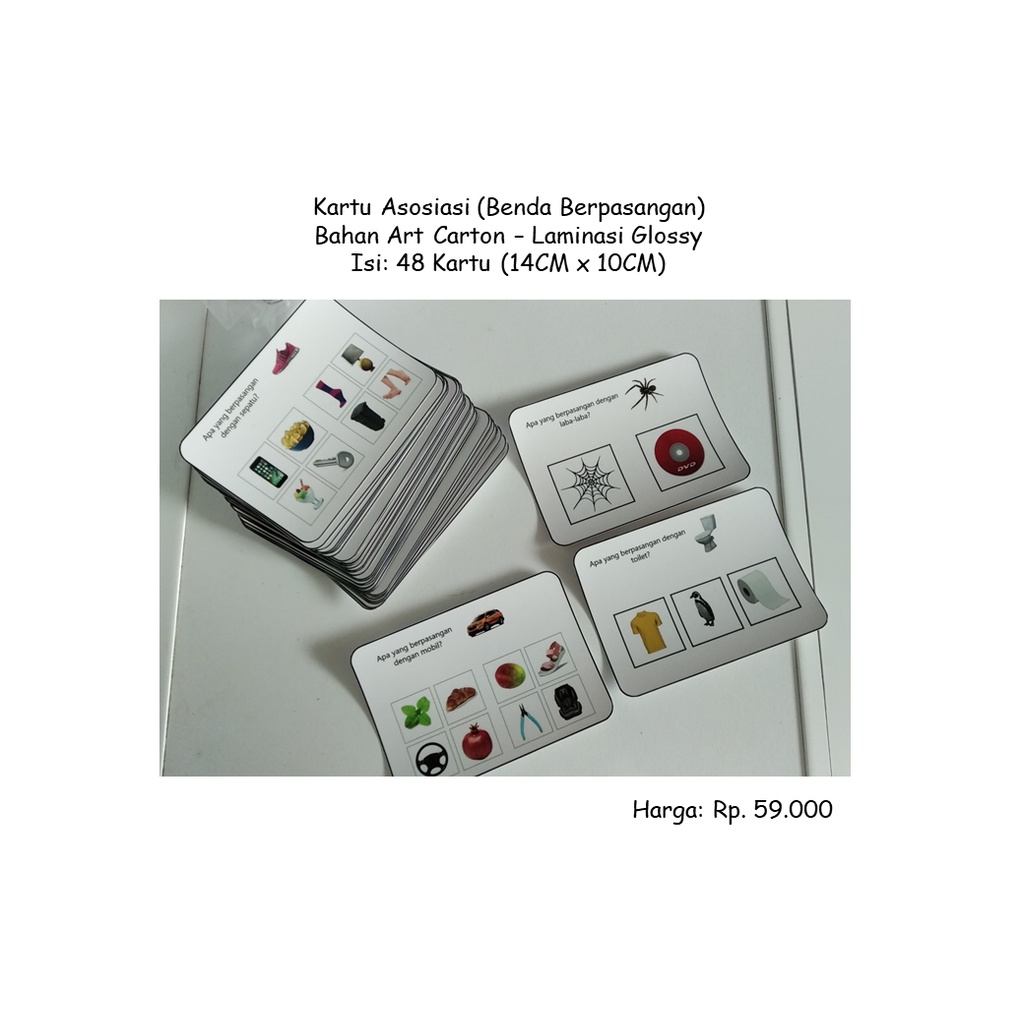 Kartu Asosiasi (Benda Berpasangan)