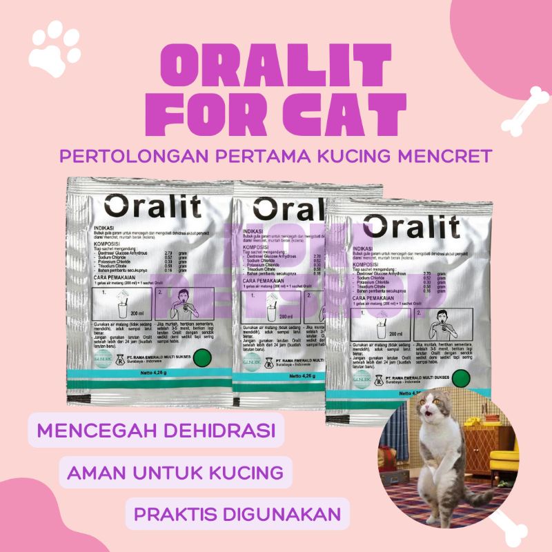 [BISA COD] ORALIT FOR CAT MENGATASI DIARE KUCING | ORALIT KUCING CAIRAN ORALIT ORALIT PERTOLONGAN PERTAMA DEHIDRASI ORALIT PERTOLONGAN PERTAMA SAAT DIARE DEHIDRASI KEKURANGAN CAIRAN ELEKTROLIT ANJING DAN KUCING DIARE KUCING ORALIT KUCING OBAT DIARE KUCING