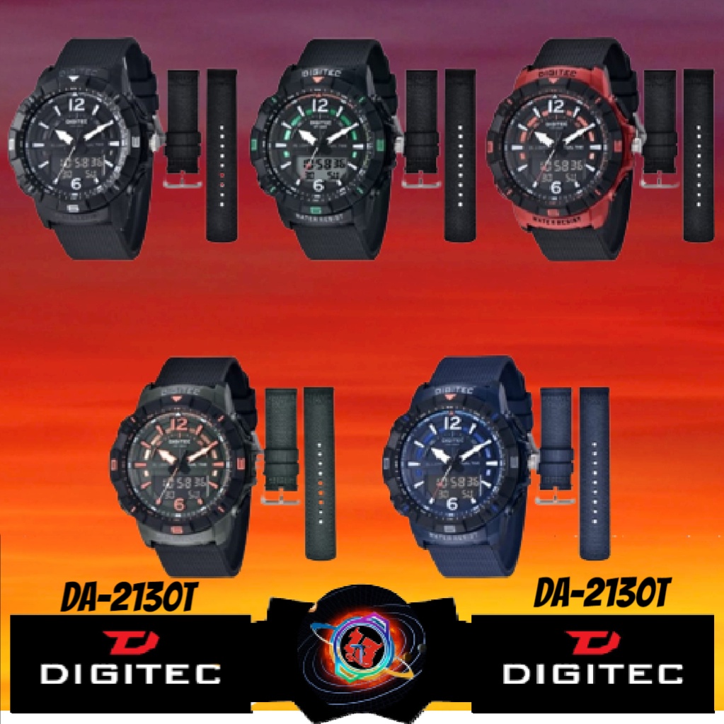 Jam Tangan Pria digitec Original DA-2130T Series