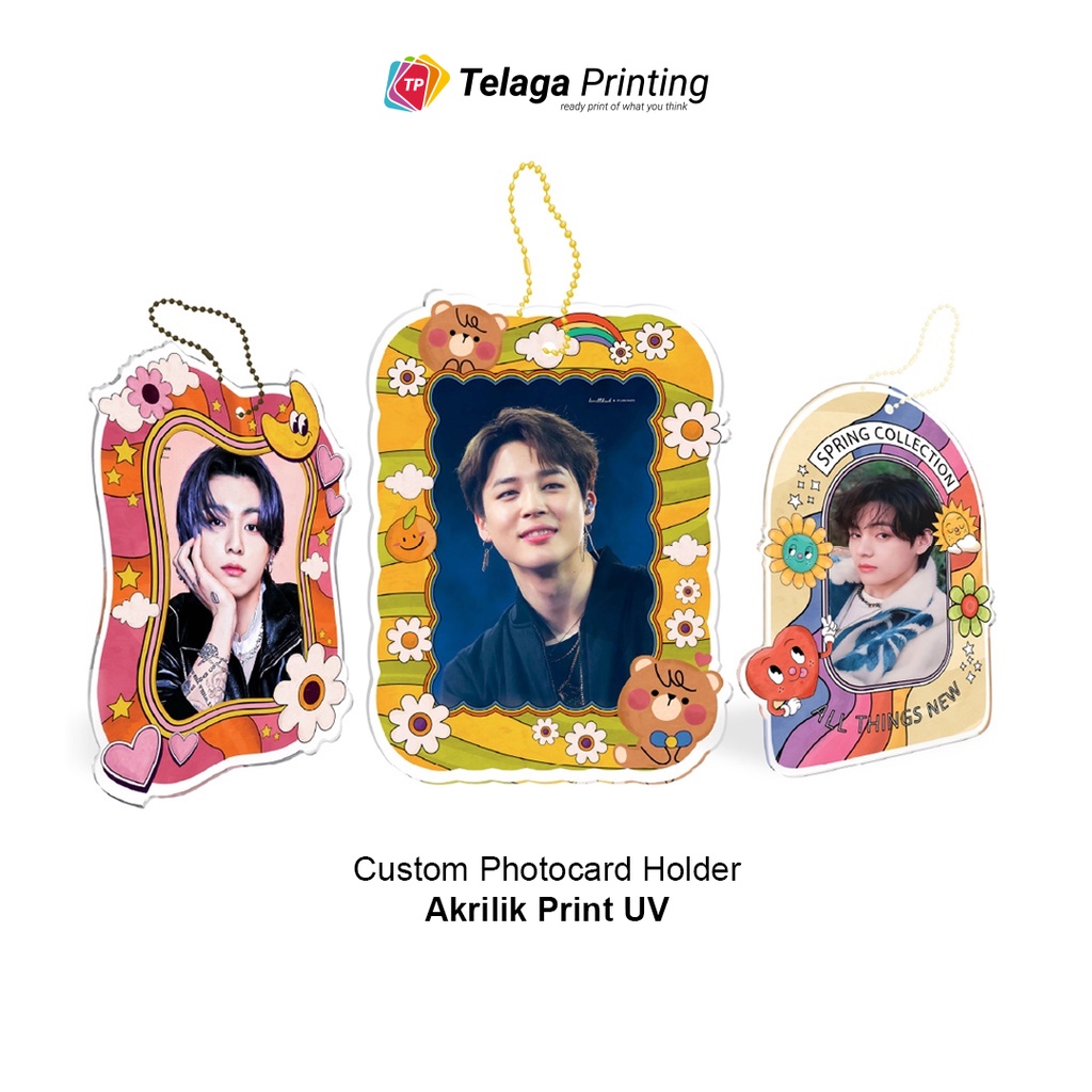 Custom Photocard Holder Poca Frame Deco - Photocard Holder Custom Akrilik Print UV