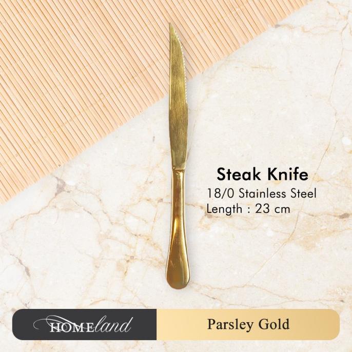 Parsley Gold Steak Knife / Pisau Makan