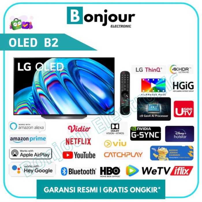 TV OLED LG B2 55 Inch 4K Smart TV LG OLED55B2PSA LG 55B2PSA OLED 55