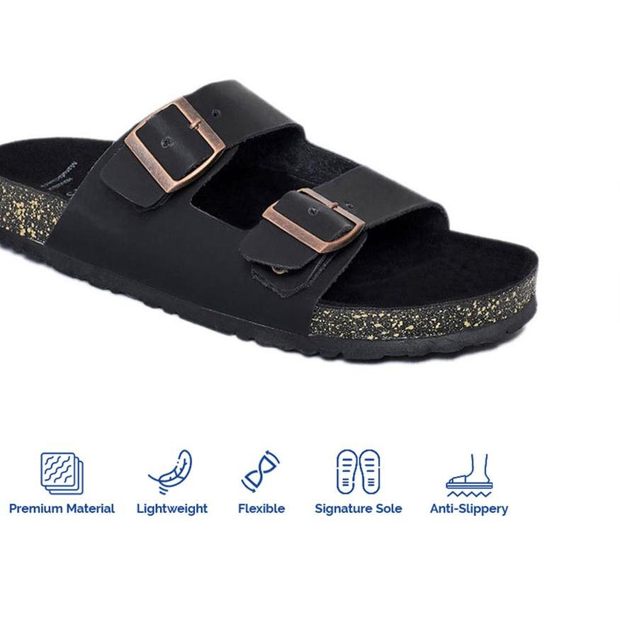 ➲ Sandal Jepit Pria Footstep Footwear – Octa Black ○
