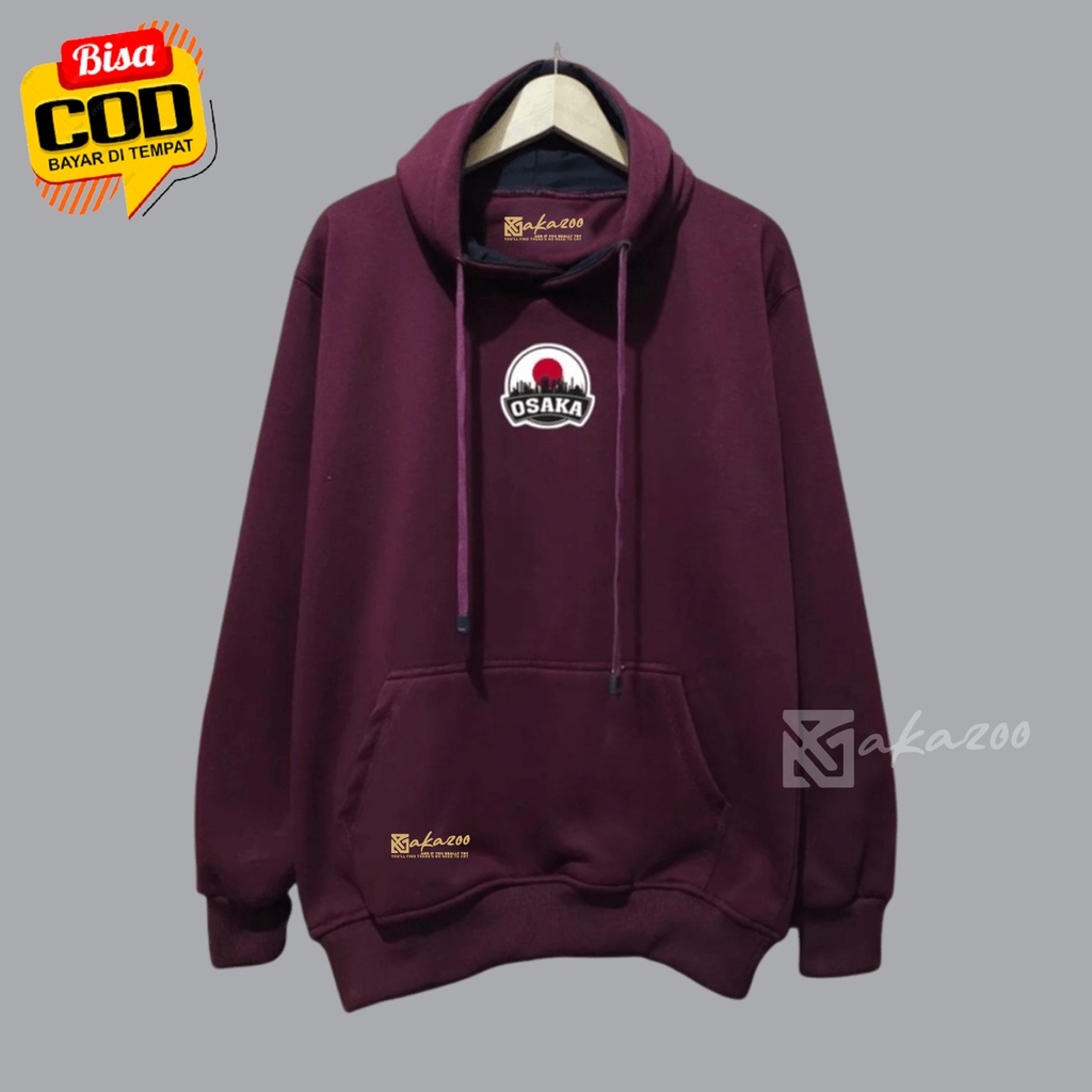 switer pria switer cowok logo JPN osaka marun burgandy hoodie oversize pria distro sweater jumbo xxl murah jamper cewe polos hoodie tebal hodie pria original distro unisex M L XL XXL premium akazoo