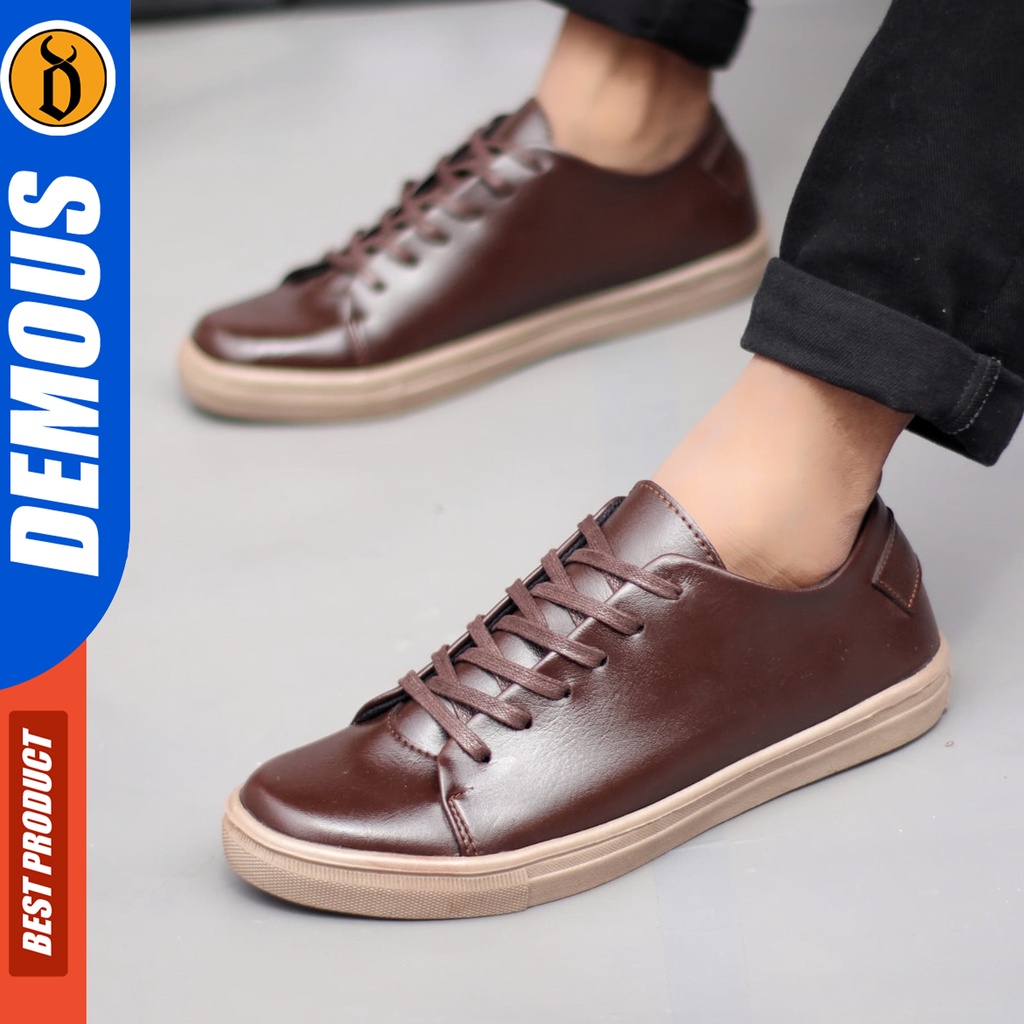 DEMOUS Chizuru - Sepatu Sneakers Casual Tali Pria