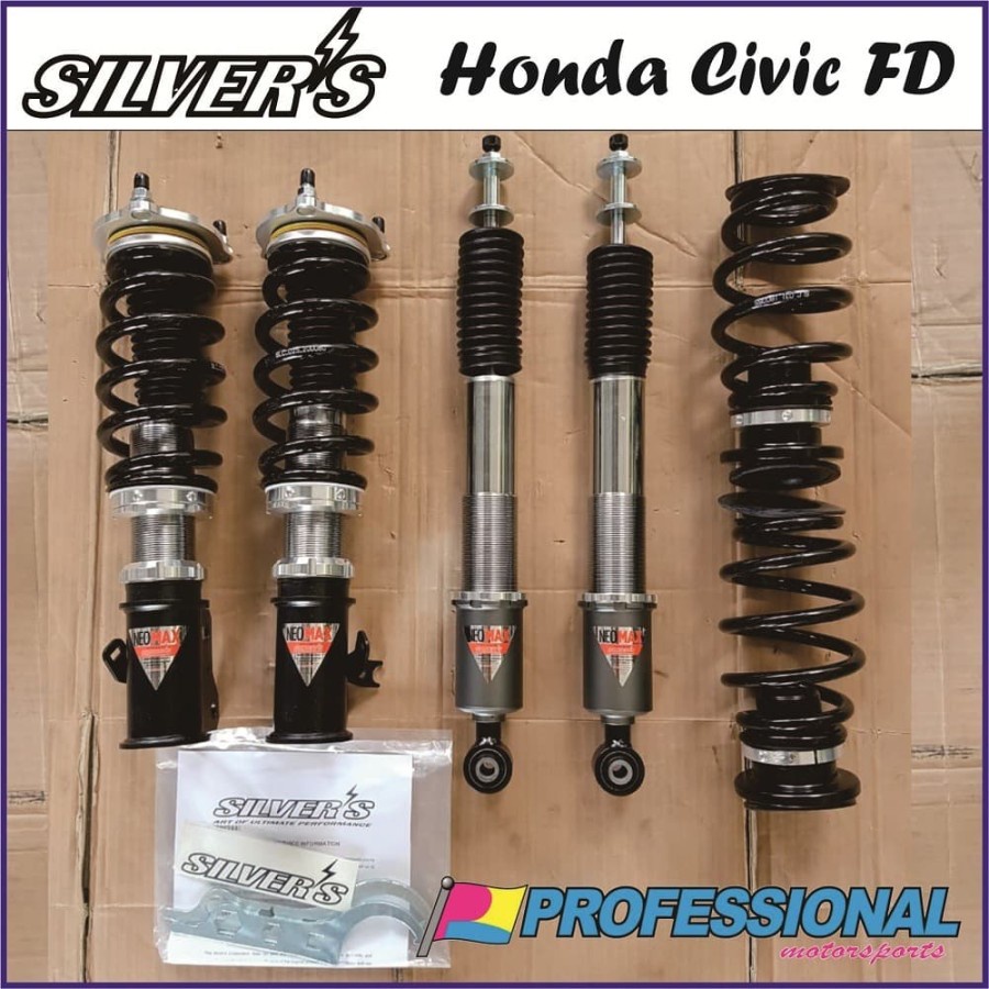 Aksesoris Suspensi SILVERS Neomax Coilover Honda Civic FD 06+