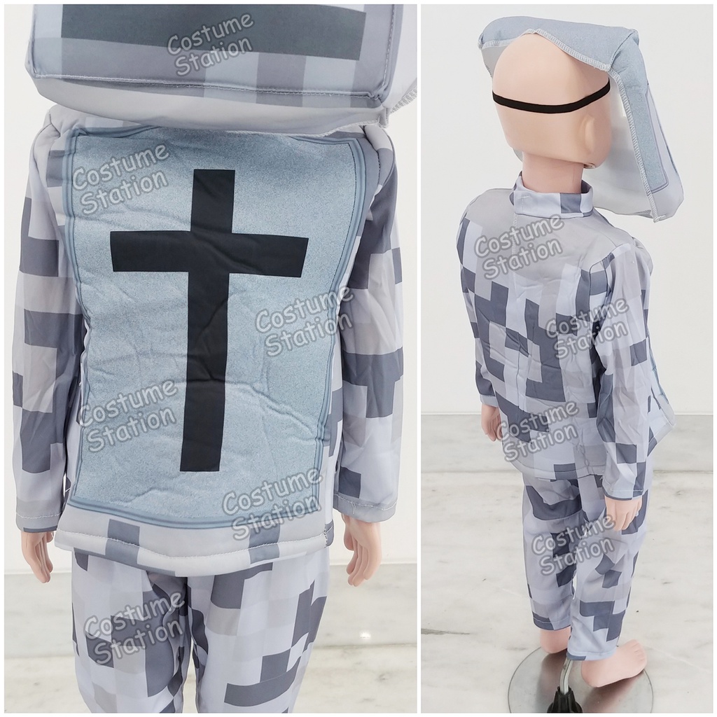 Kostum Minecraft Skeleton Knight / Costume Game Mainan anak