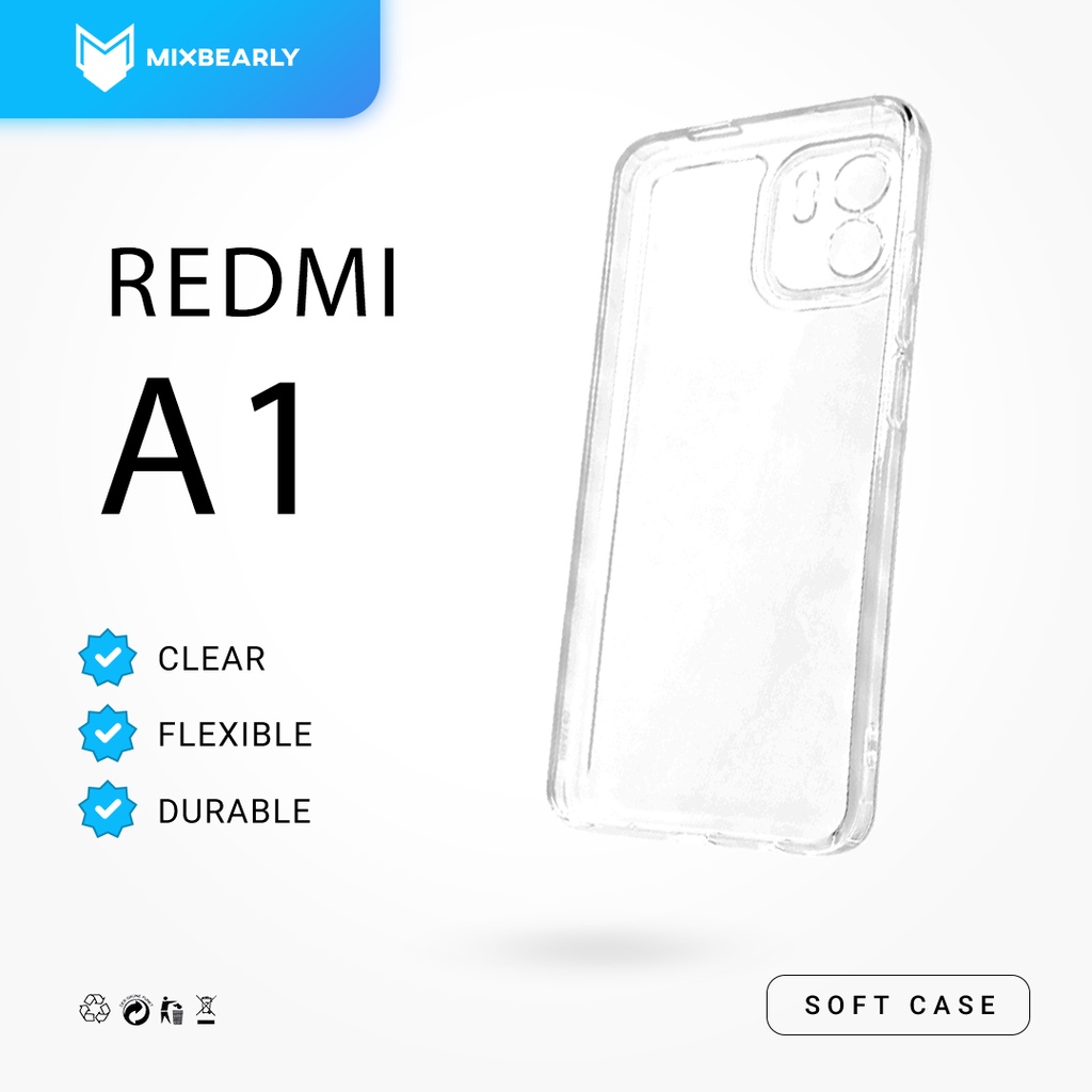 Clear Case Redmi A1 | Soft Case Tebal Xiaomi