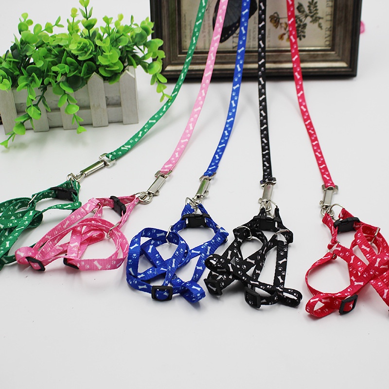 SS Tali Tuntun Dada Kucing Segitiga 1.2Meter Leash Harness Jalan Hewan Doggy Bentuk Y 120CM Aksesoris Hewan Peliharaan Murah