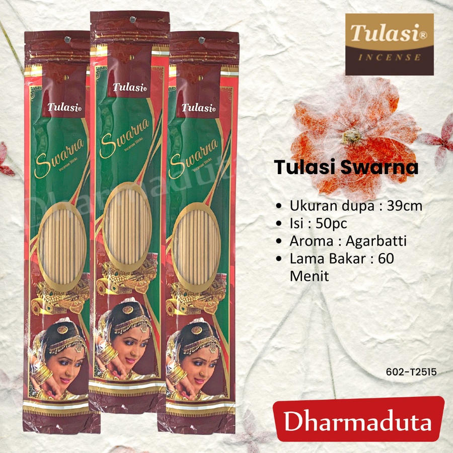 Tulasi Swarna Stick 39cm Hio Dupa India Wangi Aromatherapy 60 Menit