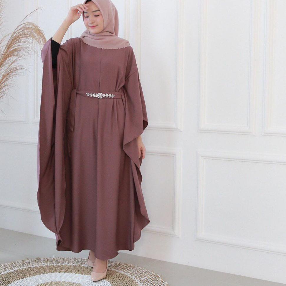 STOK TERBATAS Kaftan Terbaru 2023 | Gamis Remaja muslim | Dress kondangan wedding Dress | Dress Leba