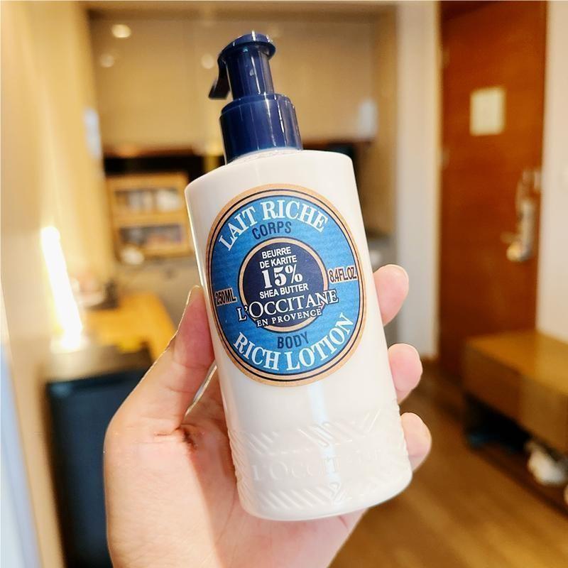 Loccitane Shea Butter Body Lotion 250ml/ Losion Tubuh/ krim tubuh Pelembab Kulit Kering