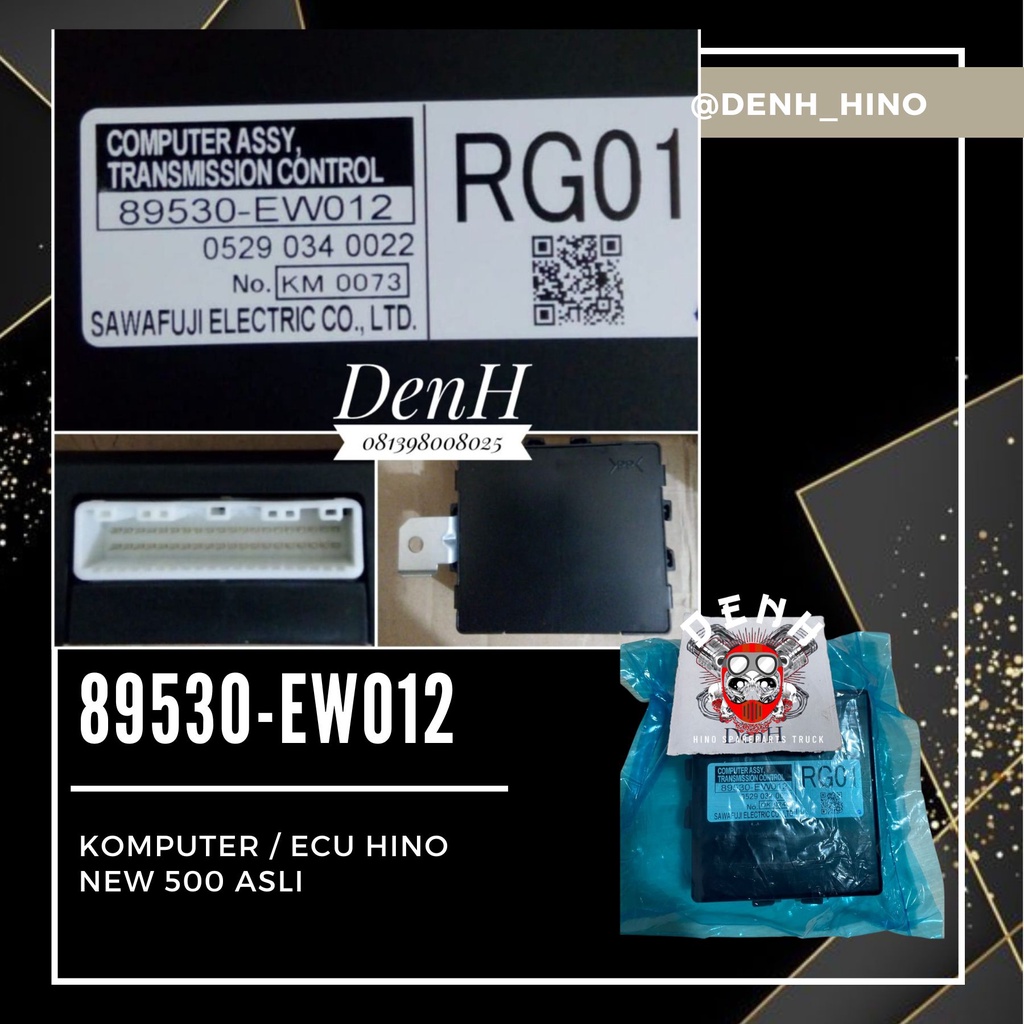 89530-EW012 / 89530 - EW012 / 89530 EW012 Komputer / ECU Hino NEW 500 Asli Lelang