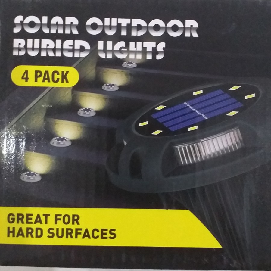 FUKUTA Fiting Fitting Lampu Taman LED Solar Cell Tancap Warna 2 Mode GOOD