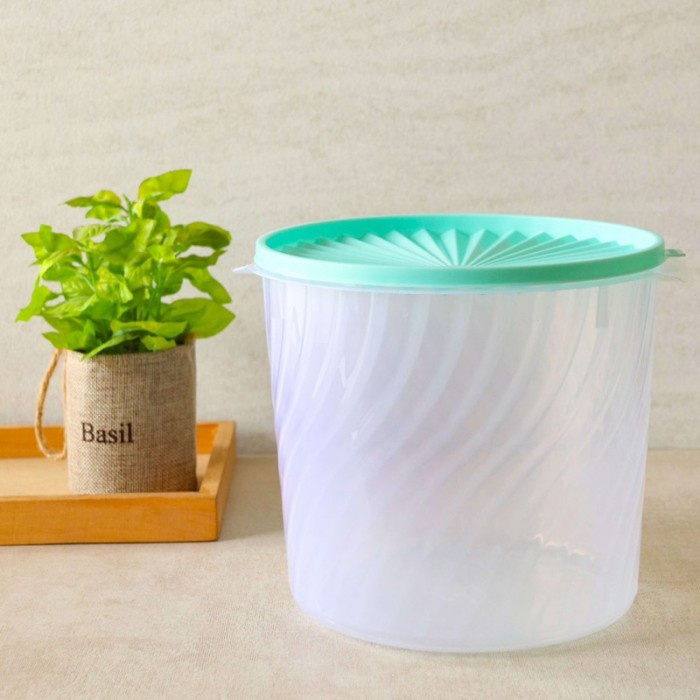 Toples Plastik Sealware Kedap Udara PREMIUM 1300ml 1400ml 5L S M L Tempat Kerupuk Rempeyek Rengginang Toples Aesthetic Serbaguna Pastel Pink Tosca Blue Jerry Plastika